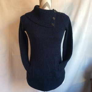 Style&Co. Blue/Black Pocket Pullover Sweater
